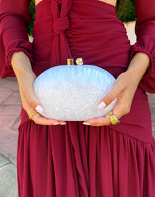  Clutch Nacarado Blanco