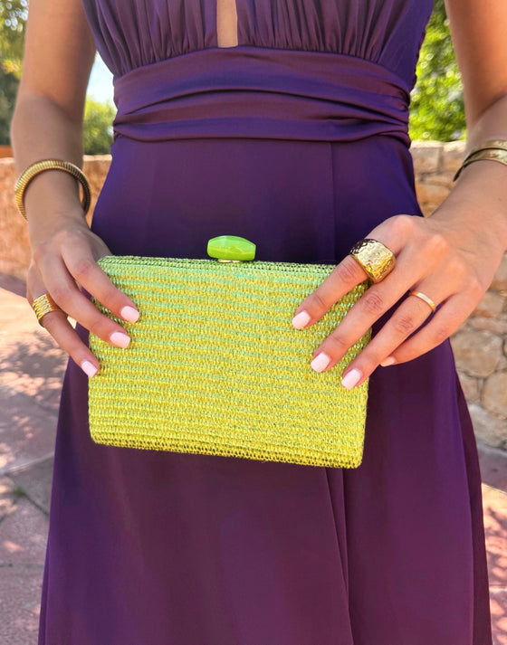 Clutch Rafia Lima